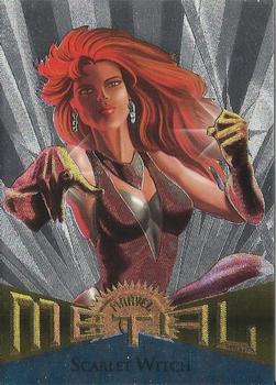 1995 Metal Marvel - Silver Flasher #25 Scarlet Witch Front
