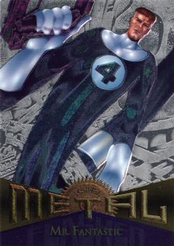 1995 Metal Marvel - Silver Flasher #36 Mr. Fantastic Front
