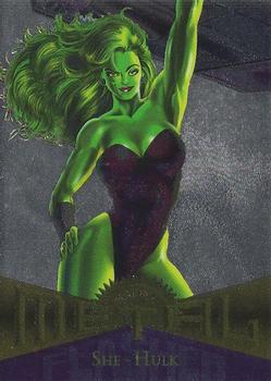 1995 Metal Marvel - Silver Flasher #39 She-Hulk Front