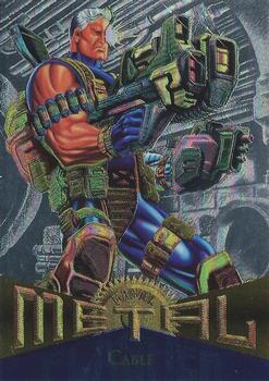1995 Metal Marvel - Silver Flasher #88 Cable Front
