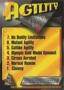 1995 Metal Marvel - Silver Flasher #93 Domino Back