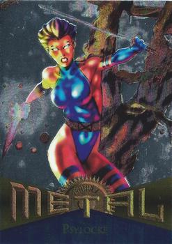 1995 Metal Marvel - Silver Flasher #112 Psylocke Front