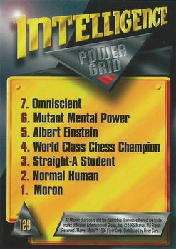 1995 Metal Marvel - Silver Flasher #129 The Fantastic Four Back