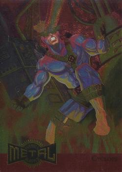 1995 Metal Marvel - Metal Blasters #3 Cyclops Front
