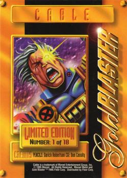 1995 Metal Marvel - Gold Blasters  #1 Cable Back
