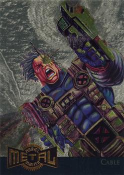 1995 Metal Marvel - Gold Blasters  #1 Cable Front