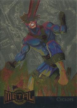 1995 Metal Marvel - Gold Blasters  #3 Cyclops Front