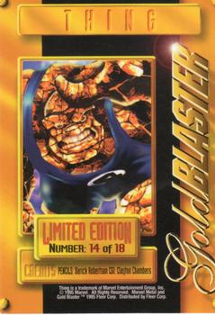 1995 Metal Marvel - Gold Blasters  #14 Thing Back