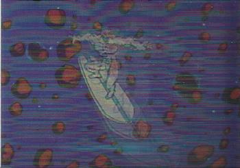1996 Fleer/SkyBox Marvel Motion #13 Silver Surfer Front
