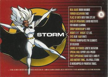 1996 Fleer/SkyBox Marvel Motion #15 Storm Back