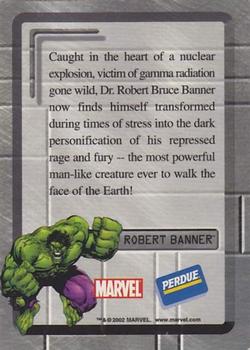2002 Perdue Chicken Marvel #NNO Hulk Back