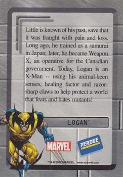 2002 Perdue Chicken Marvel #NNO Wolverine Back