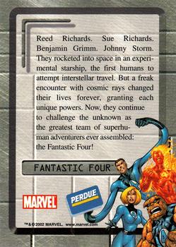 2002 Perdue Chicken Marvel #NNO Fantastic Four Back