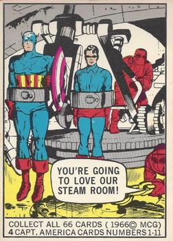 1966 Donruss Marvel Super Heroes You're Going To Love Our Steam Room!