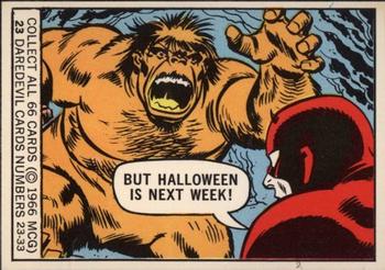 1966 Donruss Marvel Super Heroes #23 But Halloween is next week! Front