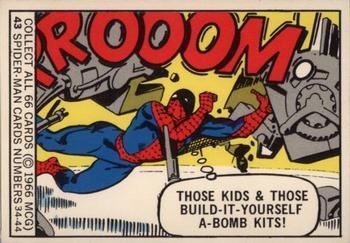 1966 Donruss Marvel Super Heroes #43 Those kids & those build-it-yourself A-bomb kits! Front