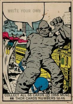 1966 Donruss Marvel Super Heroes #66 (Write your own caption) Front