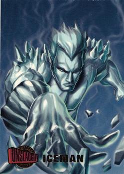 1996 Ultra Marvel Onslaught #7 Iceman Front