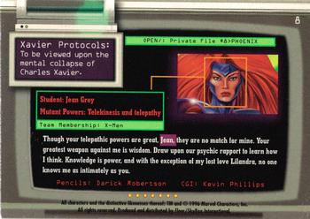 1996 Ultra Marvel Onslaught #8 Phoenix Back