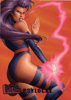 1996 Ultra Marvel Onslaught #9 Psylocke Front