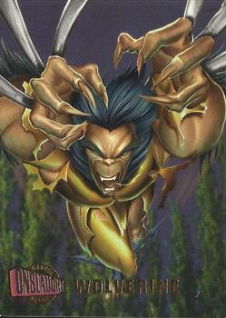 1996 Ultra Marvel Onslaught #12 Wolverine Front