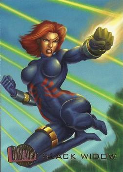 1996 Ultra Marvel Onslaught #21 Black Widow Front