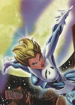 1996 Ultra Marvel Onslaught #42 Invisible Woman Front