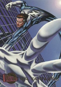 1996 Ultra Marvel Onslaught #43 Mr. Fantastic Front