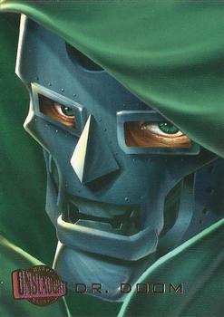 1996 Ultra Marvel Onslaught #55 Dr. Doom Front