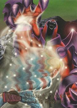 1996 Ultra Marvel Onslaught #72 Onslaught Absorbs Franklin Richards Front
