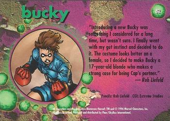 1996 Ultra Marvel Onslaught #82 Bucky Back
