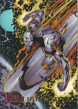 1996 Ultra Marvel Onslaught #96 Silver Surfer Front