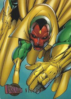 1996 Ultra Marvel Onslaught #99 Vision Front