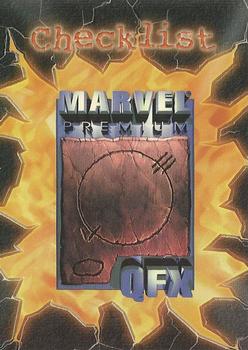 1997 Fleer/SkyBox Marvel Premium QFX #1 Marvel Premium QFX Front