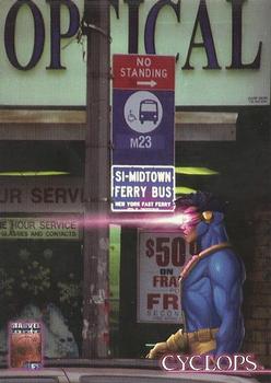 1997 Fleer/SkyBox Marvel Premium QFX #7 Cyclops Front