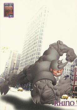 1997 Fleer/SkyBox Marvel Premium QFX #25 Rhino Front