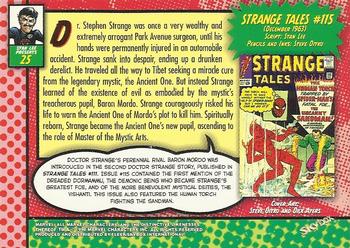1998 SkyBox Marvel: The Silver Age #25 Strange Tales #115 Back