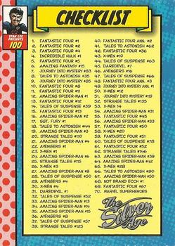 1998 SkyBox Marvel: The Silver Age #100 Checklist Front