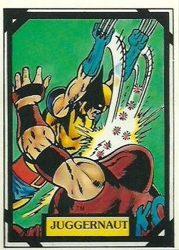 1988 Comic Images Marvel Universe III Wolverine #5 Juggernaut / Wolverine Front