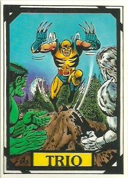 1988 Comic Images Marvel Universe III Wolverine #7 Trio Front