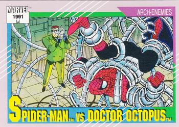 1991 Impel Marvel Universe II #105 Spider-Man vs. Doctor Octopus Front