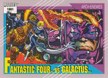 1991 Impel Marvel Universe II #107 Fantastic Four vs. Galactus Front