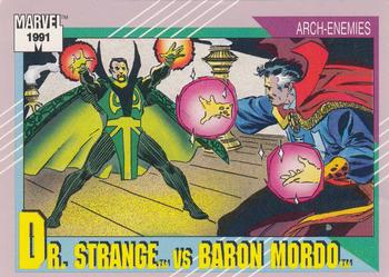 1991 Impel Marvel Universe II #110 Dr. Strange vs. Baron Mordo Front