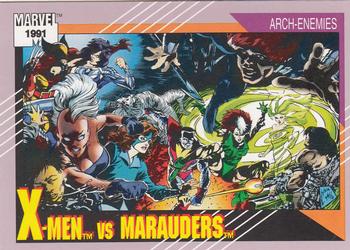 1991 Impel Marvel Universe II #117 X-Men vs. Marauders Front