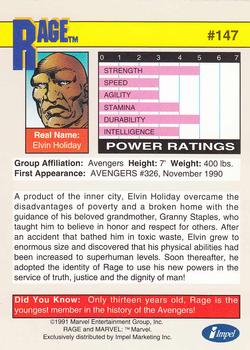 1991 Impel Marvel Universe II #147 Rage Back