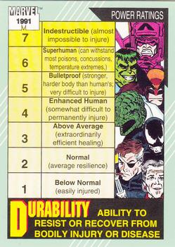 1991 Impel Marvel Universe II #161 Durability / Intelligence Front