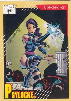1991 Impel Marvel Universe II #18 Psylocke Front