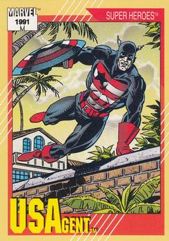 1991 Impel Marvel Universe II #35 USAgent Front