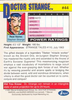 1991 Impel Marvel Universe II #44 Dr. Strange Back