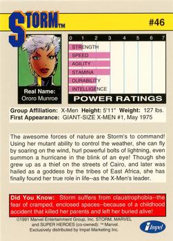 1991 Impel Marvel Universe II #46 Storm Back